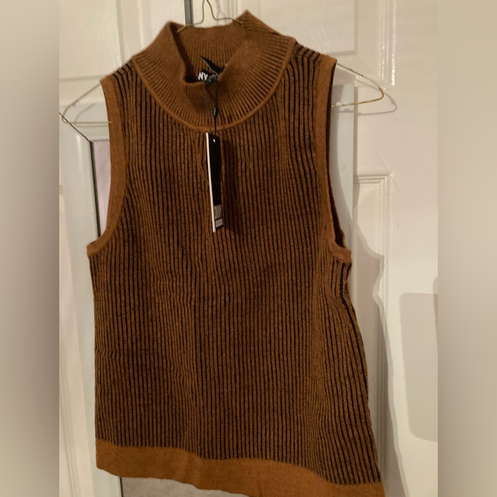 DKNY Jeans Brown and Black Striped Knit Set - Picture 4 of 10